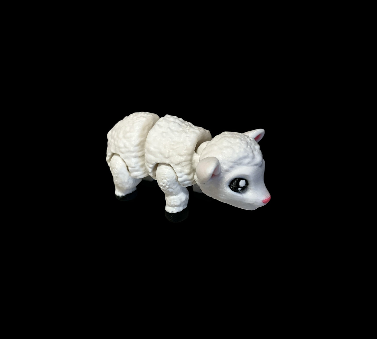 Baby Lamb 3D Printed Articulated Fidget Toy – Flexible Sensory Stress Relief