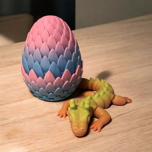 Articulated Dragon & Egg Combo (Medium)