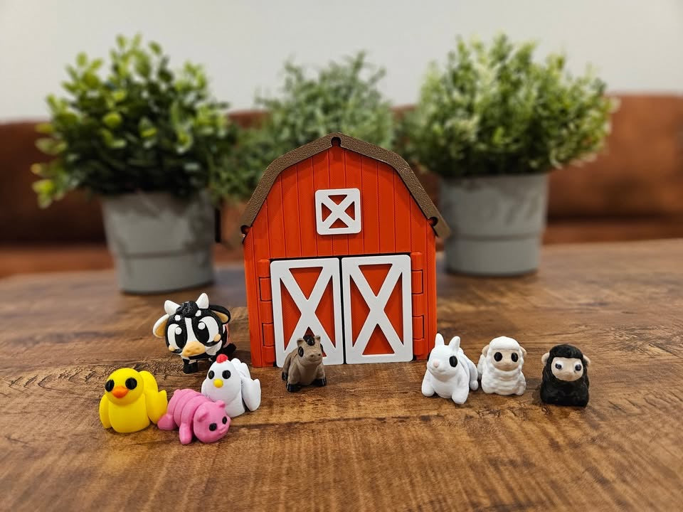 Barn-Style Display Container