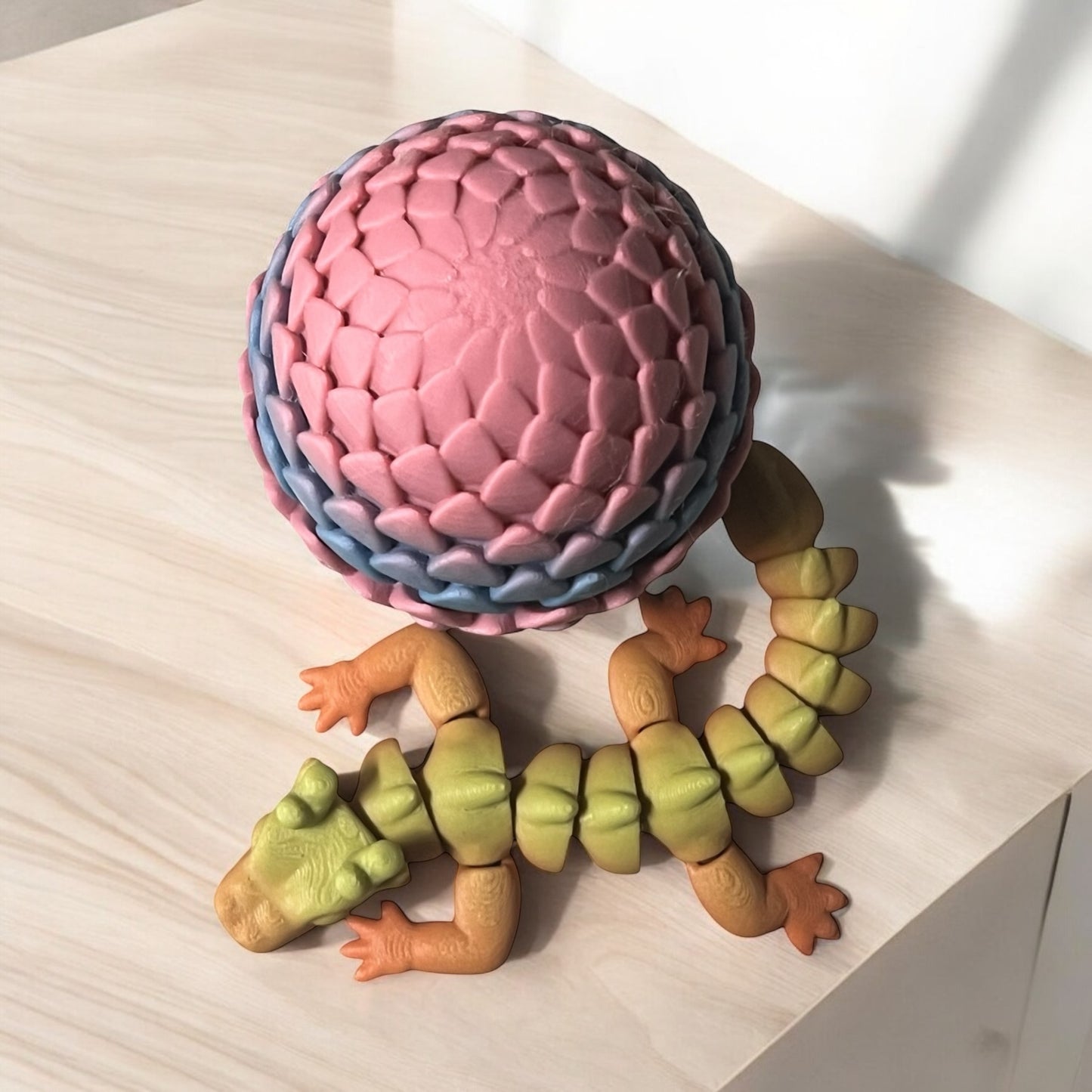 Articulated Dragon & Egg Combo (Medium)
