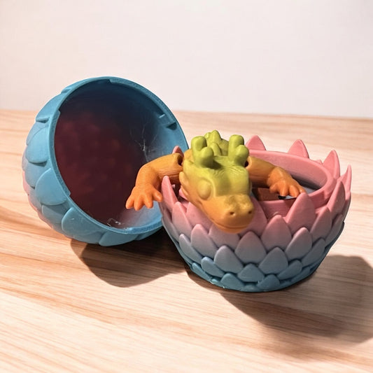 Articulated Dragon & Egg Combo (Medium)